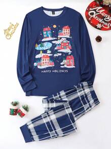 Conjuntos A Juego Para Papá E Hijo(a) - Azul - Ver 1