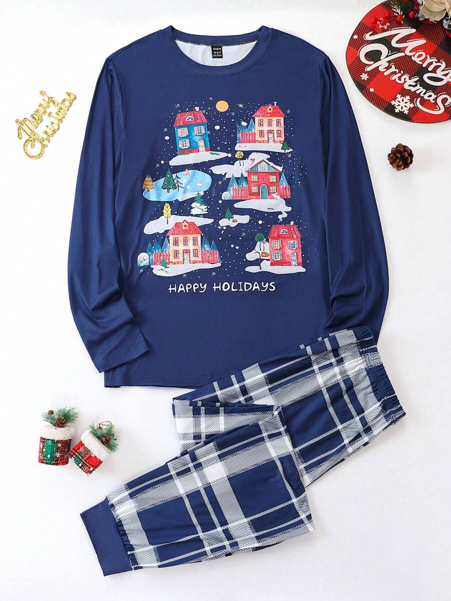 Conjuntos A Juego Para Papá E Hijo(a) - Azul - Ver 1