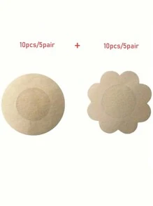 20pcs Disposable Adhesive Nipple Cover Stickers - Brown - View 2