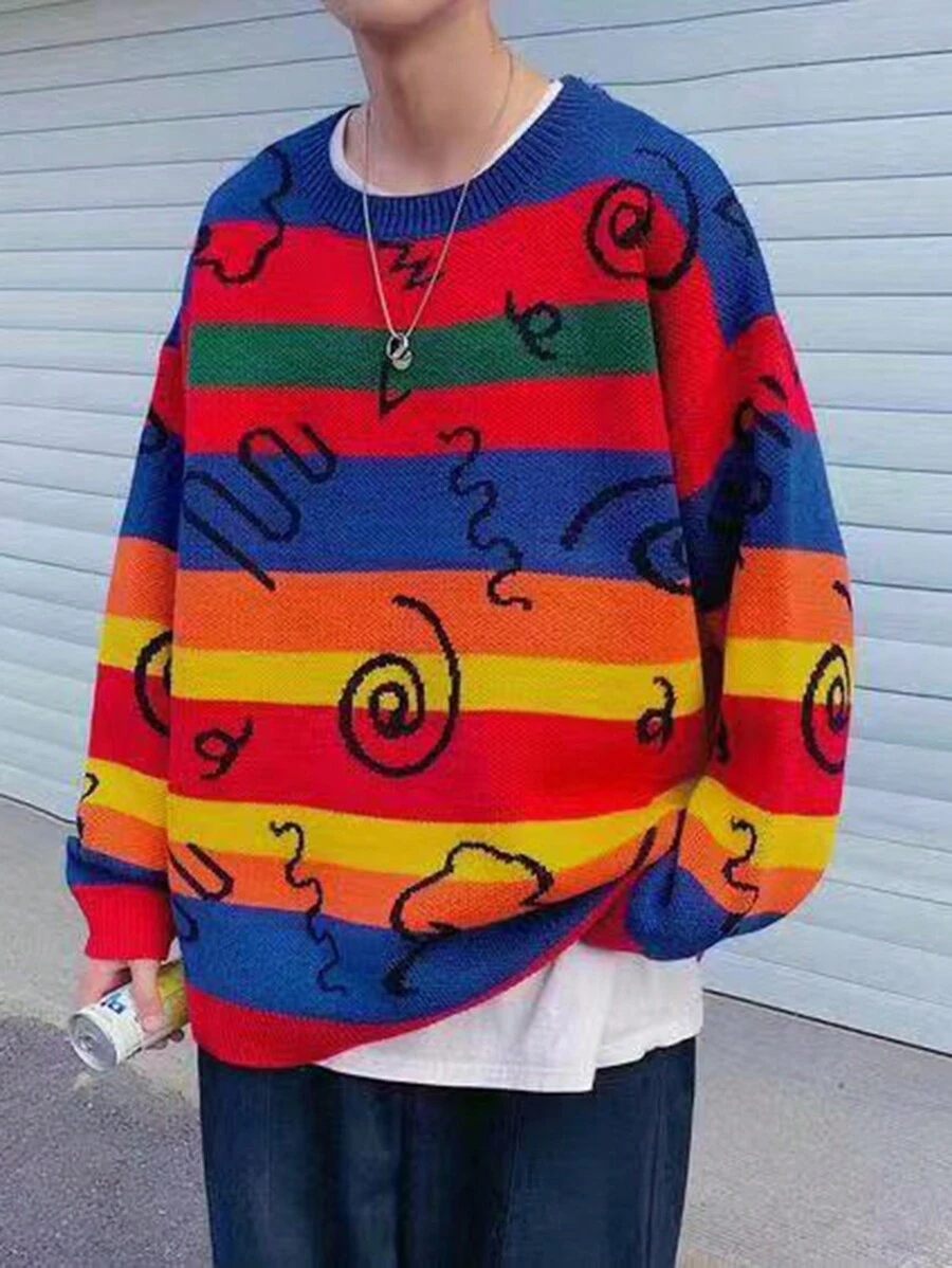 Manfinity Hypemode Nam Khối màu Áo len - Nhiều màu - Xem 1