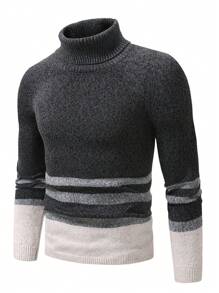 Manfinity Homme Men's Striped Sweater - Multicolor - View 1