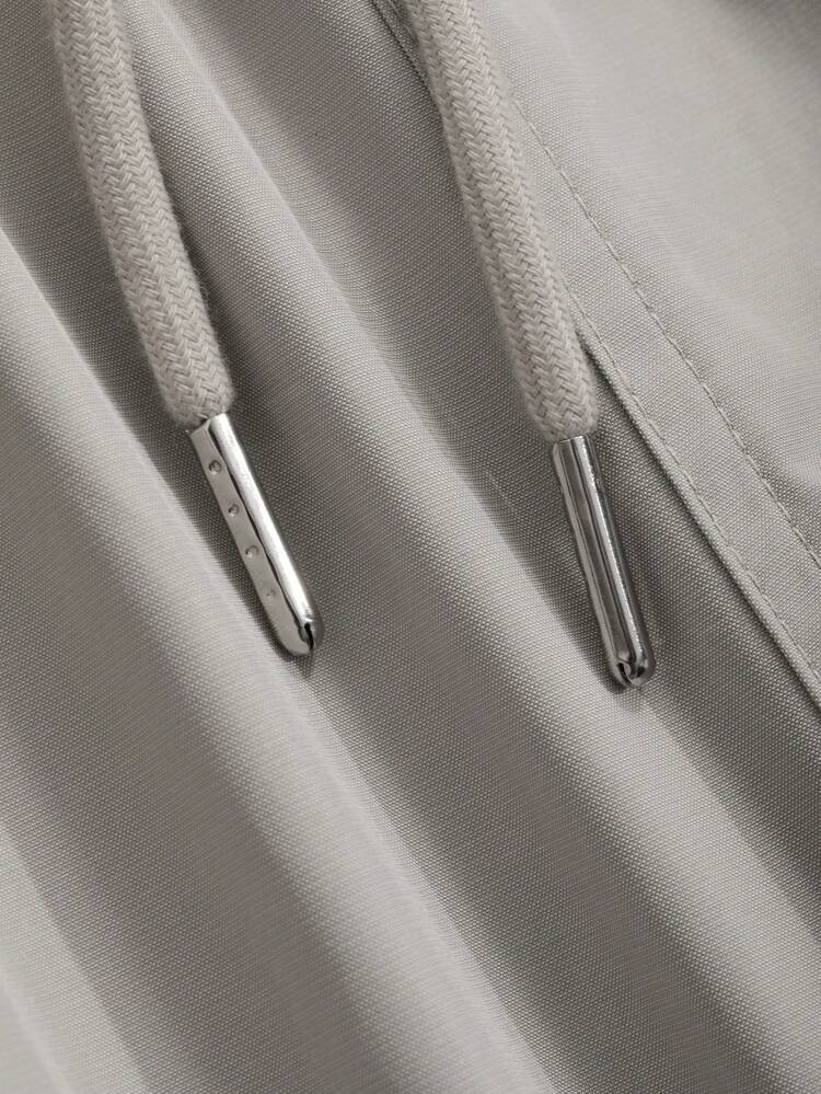 Men Flap Pocket Side Cargo Pants, For Fall