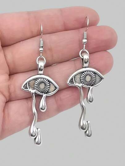 Goth Eye Decor Drop Earrings