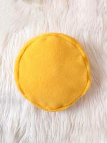 Baby Girl Bow Front Ruffle Trim Button Up Peplum Top & Hat - Mustard Yellow - View 5