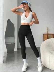 Flirla Băng hình chữ cái Eo Xà cạp - màu đen - Xem 6