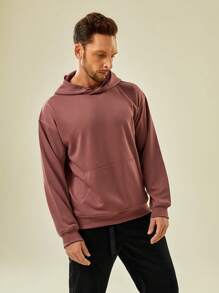 In My Nature 男士袋鼠口袋連帽戶外運動衫 - 銅色 - 查看 5