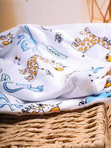 Baby Boy Cartoon Graphic Blanket - Multicolor - View 7