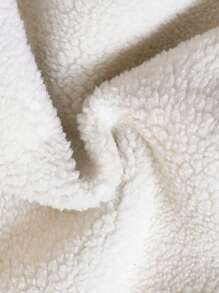 SHEIN 男婴格子印花保暖内衬连帽棉服外套 - 灰色 - 查看 8