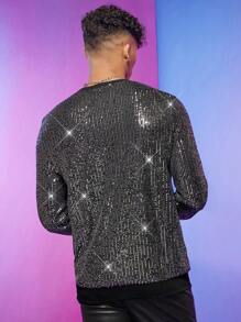 FeverCity 男士亮片裝飾運動衫 - 彩色 - 查看 2