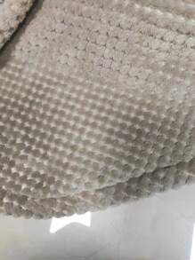 EMERY ROSE Abrigo de cuello cascada de manga murciélago con parte delantera abierta de peluche - Camel - Ver 6