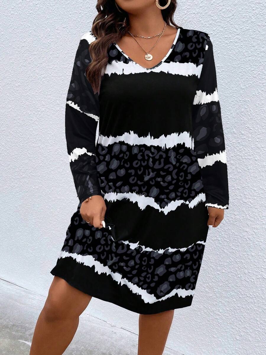 Maweii Vestido De Talla Grande - Multicolor - Ver 1