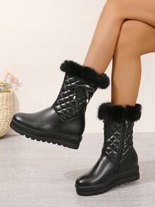 Women's Snow Boots - Black - View 3