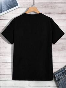 Manfinity Hypemode Men Christmas Print Tee - Black - View 2