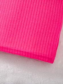 SHEIN 女小童荷葉邊緊身洋裝附包