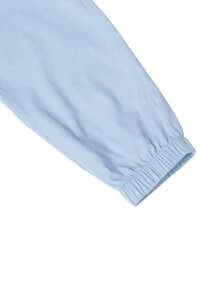 Manfinity Homme Men Flap Pocket Drawstring Waist Cargo Trousers - Baby Blue - View 5