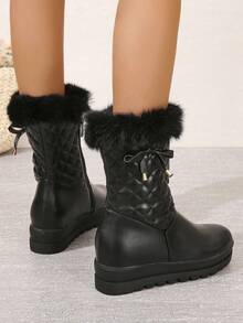 Women's Snow Boots - Black - View 2