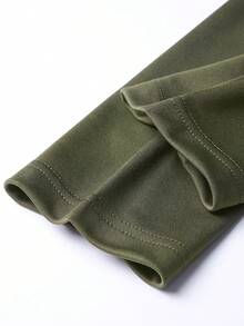 Nam Điêu khắc & In hoa Áo thun - xanh quân đội - Xem 5