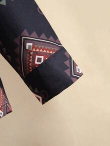 SHEIN Young Boy Geo Print Shirt & Pants Without Tee - Multicolor - View 5