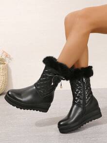 Women's Snow Boots - Black - View 5