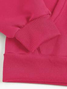 SHEIN EZwear 女士運動上衣 - 玫紅色 - 查看 3