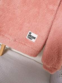 SHEIN 女大童2入組字母補丁細節落肩袖運動衫 - 彩色 - 查看 4