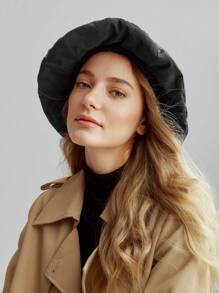 MOTF PREMIUM CURVED BLACK CASUAL BUCKET HAT - Black - View 4