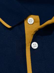 Manfinity Homme Áo sơ mi công sở Polo thông thường có kích thước lớn cho nam - Nhiều màu - Xem 4