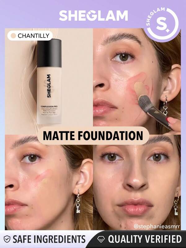 SHEGLAM Complexion Pro Langanhaltende atmungsaktive Matte Foundation