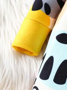 寶寶男童卡通印花對角開口連腳爬服睡衣 - 彩色 - 查看 3