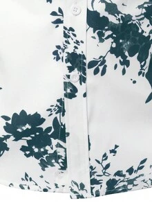 男士印花襯衫 - 綠色 - 查看 3