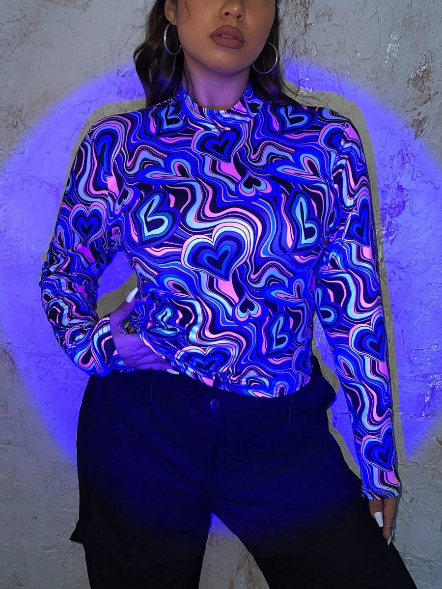 SHEIN ICON 女士大碼t恤 - 彩色 - 查看 1