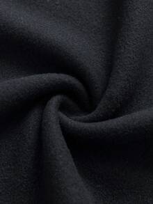 SHEIN Essnce 女式字母图案落肩运动衫，春季上衣 - 黑色 - 查看 5