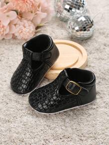 1pair Infant's Hand-Woven Literary Style Flat Shoes, Suitable For All Seasons