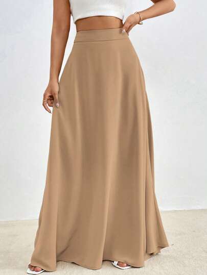 Firerie Solid Maxi Skirt