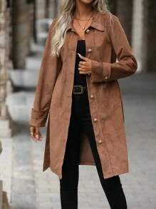 SHEIN LUNE 外套 - 卡其色 - 查看 5