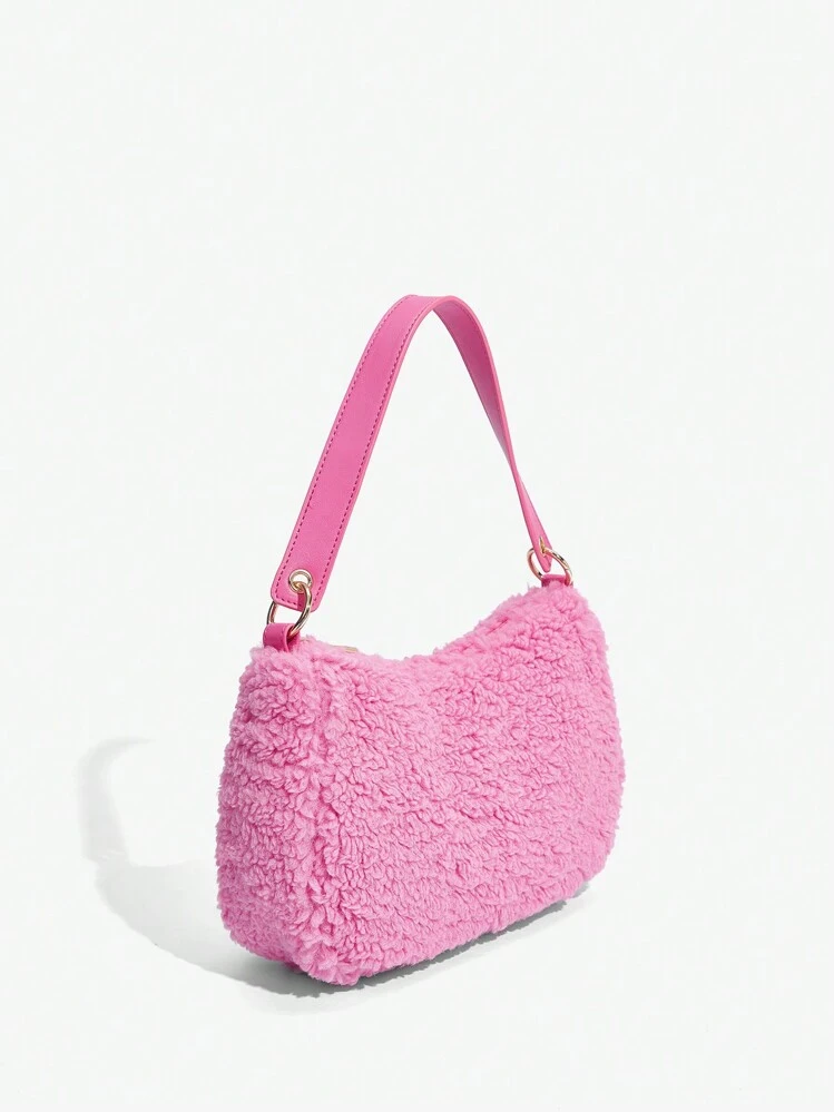 コヤンイサムチョン　ピンクファー巾着バッグ　ショルダーバッグ コヤンイサムチョン ピンクファー巾着バッグ ショルダーバッグ コヤン