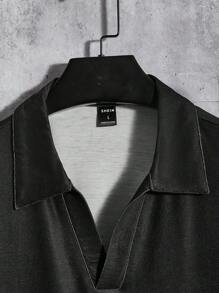 Manfinity Homme Men Cat Print Polo Shirt - Black - View 4