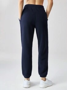 GLOWMODE Polar Fleece Good Vibrations Drawstring Track Pants With Pocket Comfortable Warm Fall Winter
Rm - Dark Blue - View 3