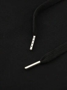 Manfinity Homme Men Plus Letter Graphic Sweatshirt & Sweatpants - Coffee Brown - View 6