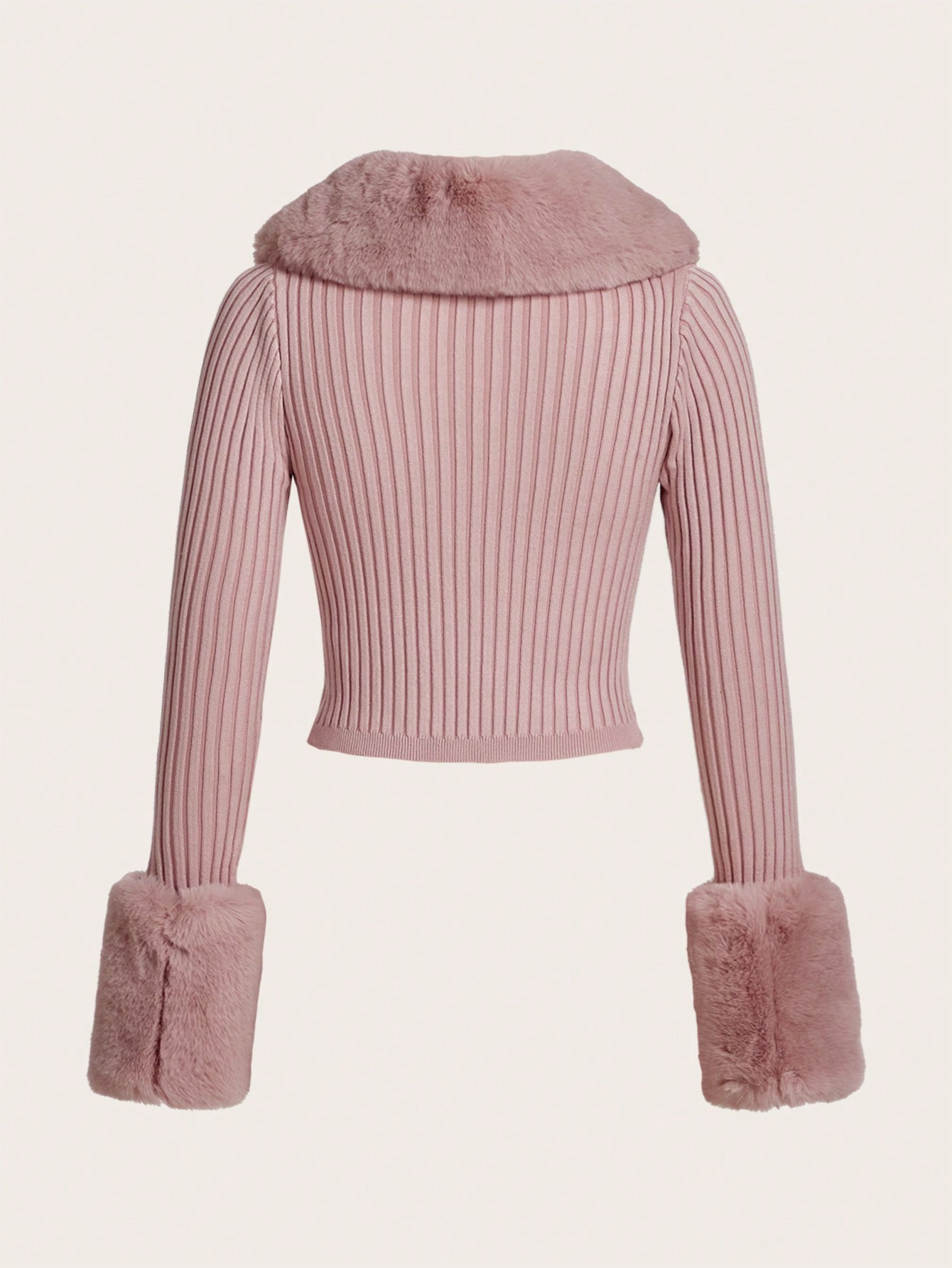 SHEIN ICON كارديجان أمامي مزود بأزرار، محبوك بتريك...