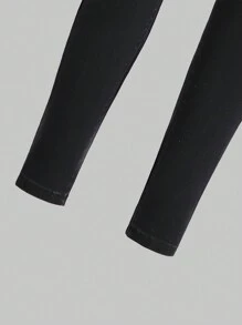 SHEIN Wildeya Jeans de cor sólida para meninas pré-adolescentes
