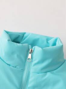 Tween Boy Flap Pocket Zipper Vest Padded Coat