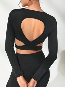 Lifespree Crossed Back Sports Set - Black - View 3