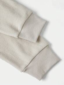 Manfinity Homme Men Kangaroo Pocket Drawstring Hoodie - Apricot - View 4