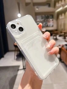 Chống rơi Làm sạch ốp điện thoại Với Card Slot - Trong sáng - Xem 1