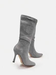 女士中筒靴 - 灰色 - 查看 10
