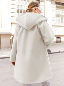 RueChic Tela De Lana De Gran Tamaño - Blanco - Ver 2