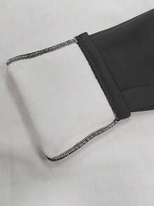 Solid Thermal Lined Leggings - Black - View 5