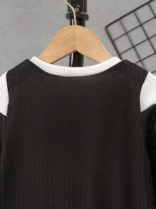 SHEIN Young Boy Color Block Sweatshirt - Multicolor - View 5