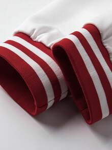 Aesthetic Post Nam Sọc Khối màu Áo khoác bóng chày - Nhiều màu - Xem 6